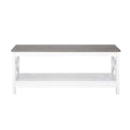 Coastal Coffee Table in White and Grey V369-LT8025