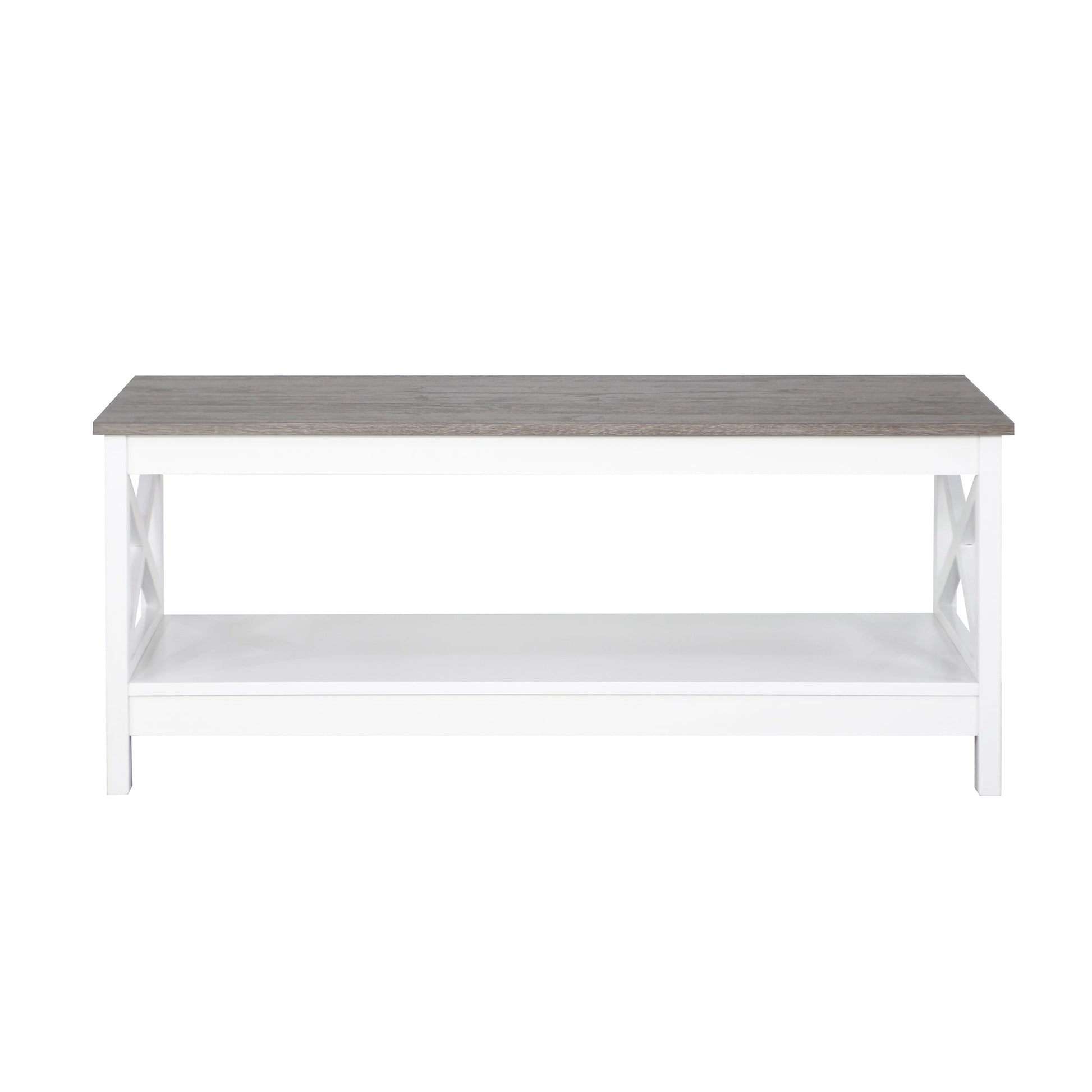 Coastal Coffee Table in White and Grey V369-LT8025