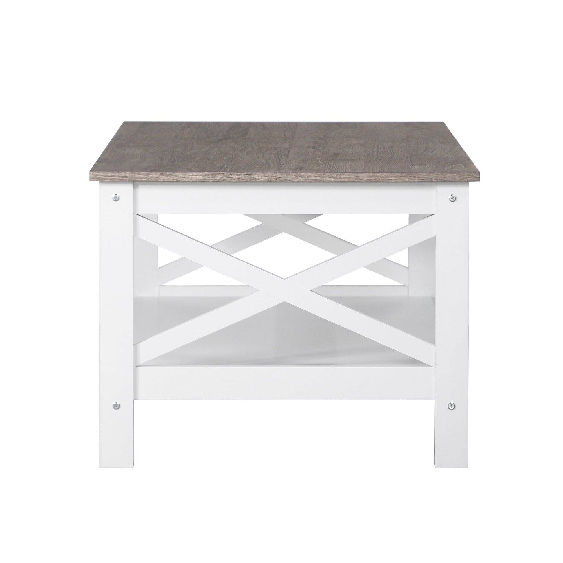 Coastal Coffee Table in White and Grey V369-LT8025