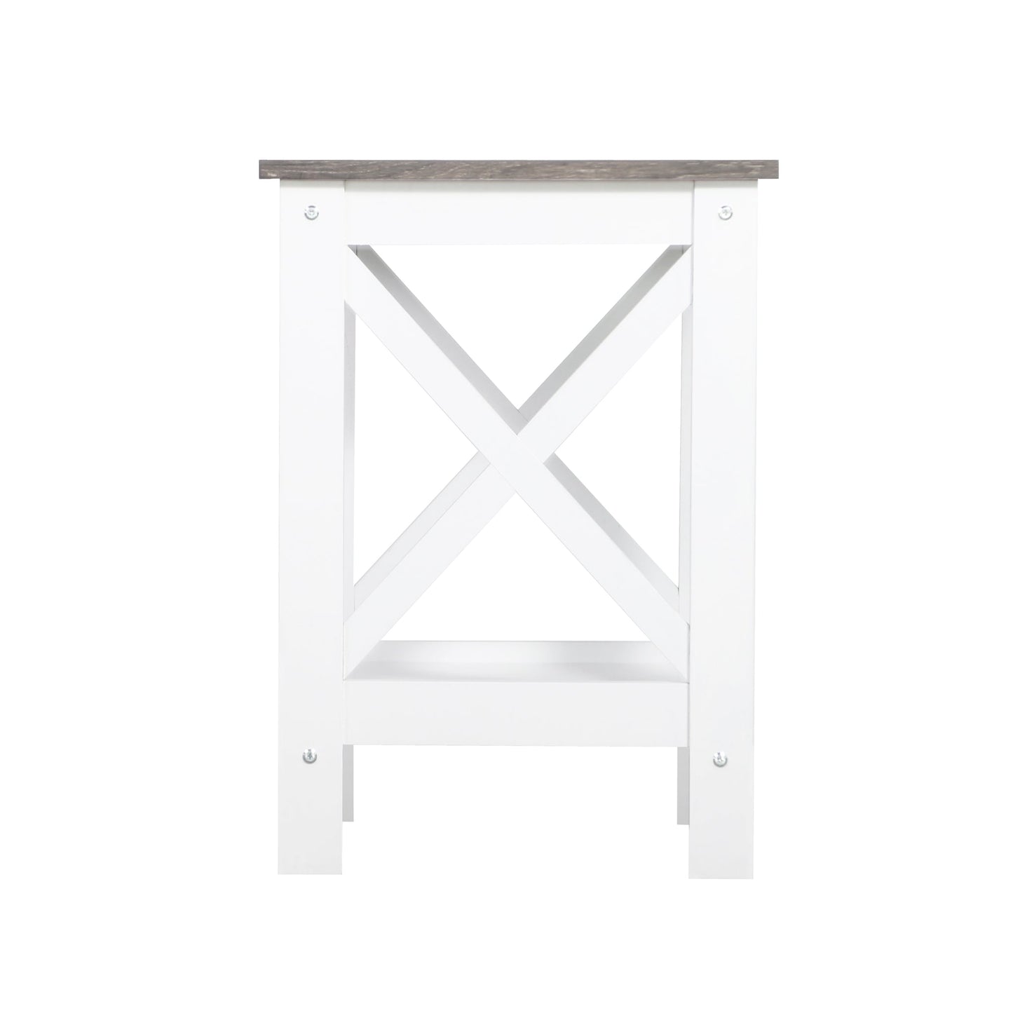 Coastal Side Table in White and Grey V369-LT8125