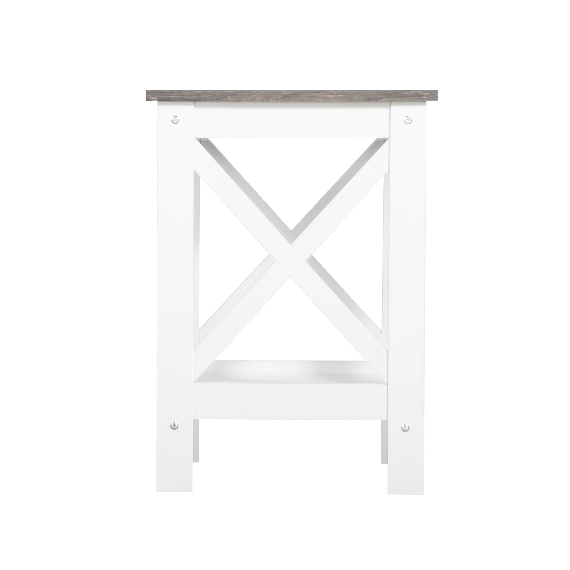 Coastal Side Table in White and Grey V369-LT8125