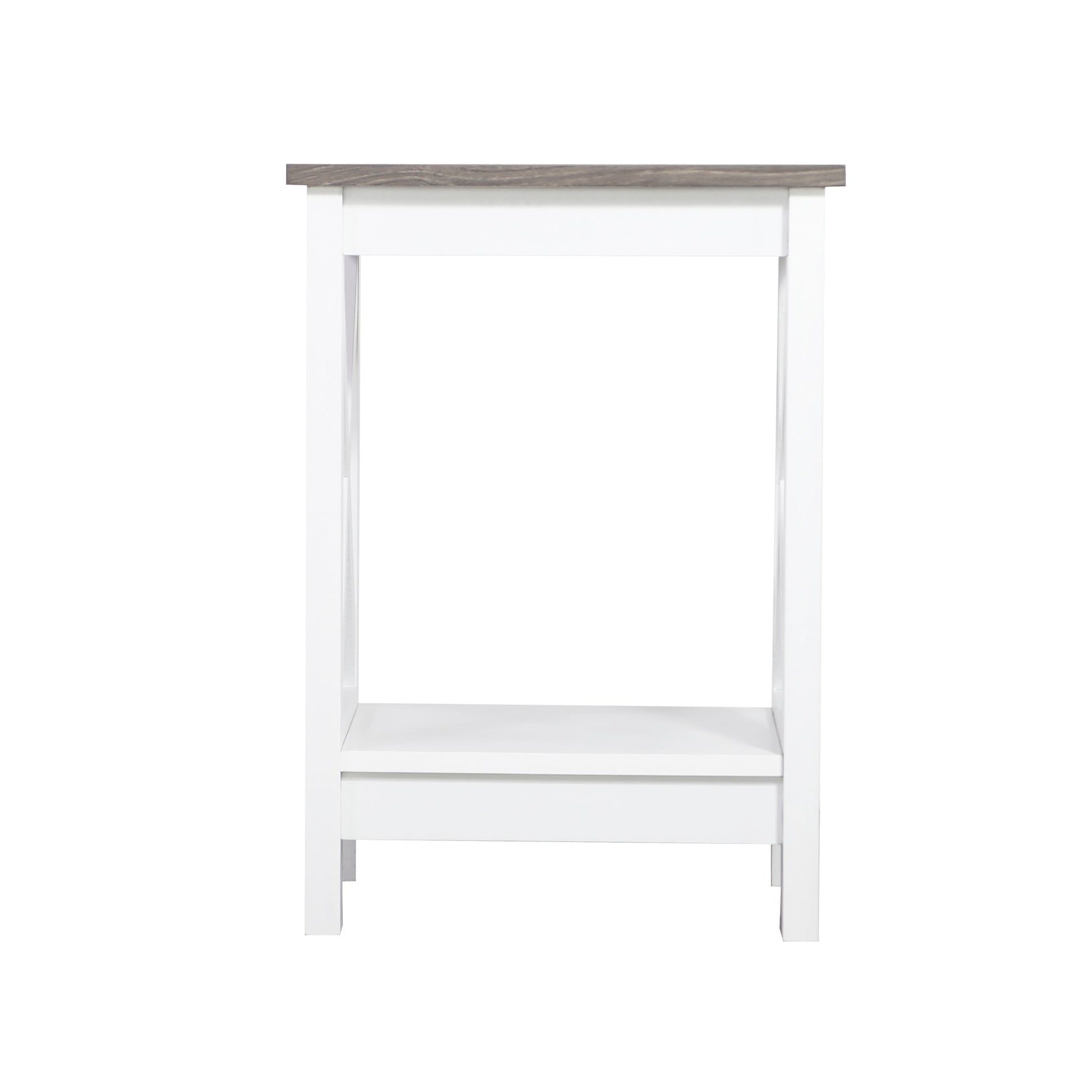 Coastal Side Table in White and Grey V369-LT8125