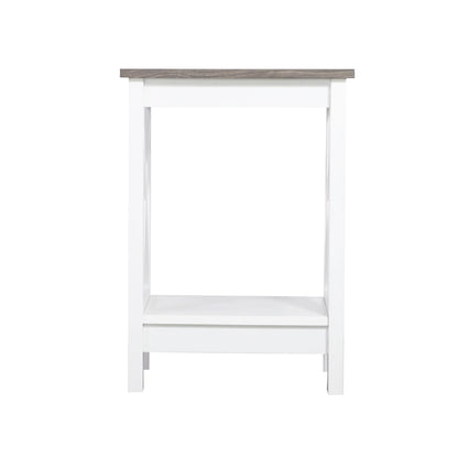 Coastal Side Table in White and Grey V369-LT8125