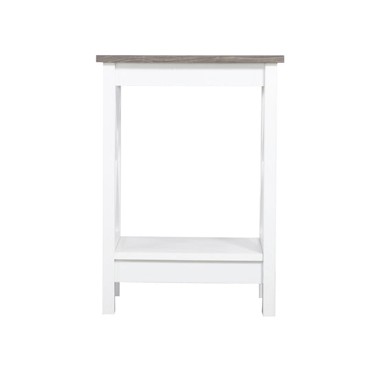 Coastal Side Table in White and Grey V369-LT8125