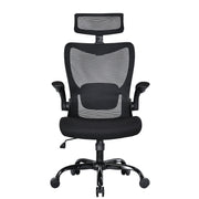 MONA Ergonomic High Back Flipped Armrest Task Chair In Black V369-MC-1098E-BLACK