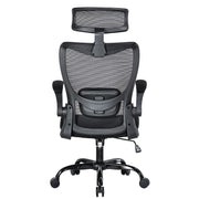 MONA Ergonomic High Back Flipped Armrest Task Chair In Black V369-MC-1098E-BLACK
