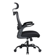 MONA Ergonomic High Back Flipped Armrest Task Chair In Black V369-MC-1098E-BLACK