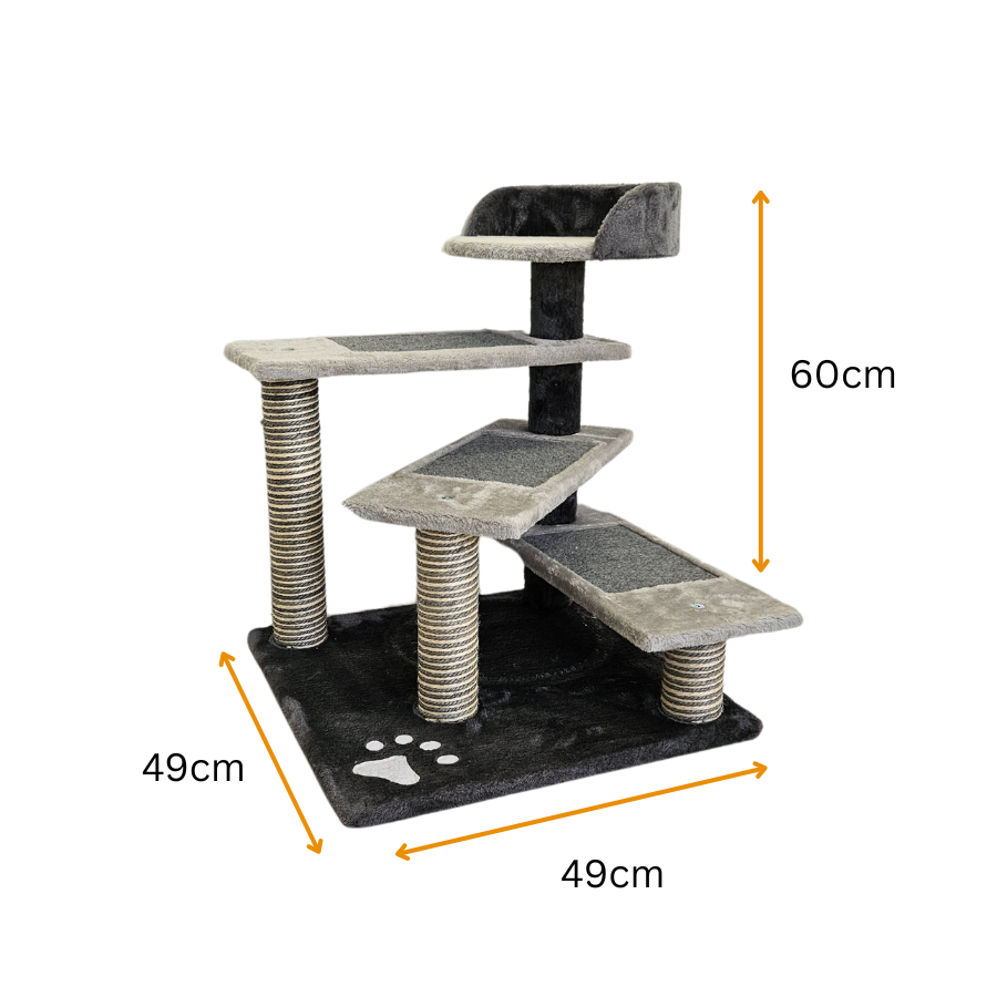 Petwiz Multi Level PawPal Scratching Post Cat Tree V378-PW-MA05