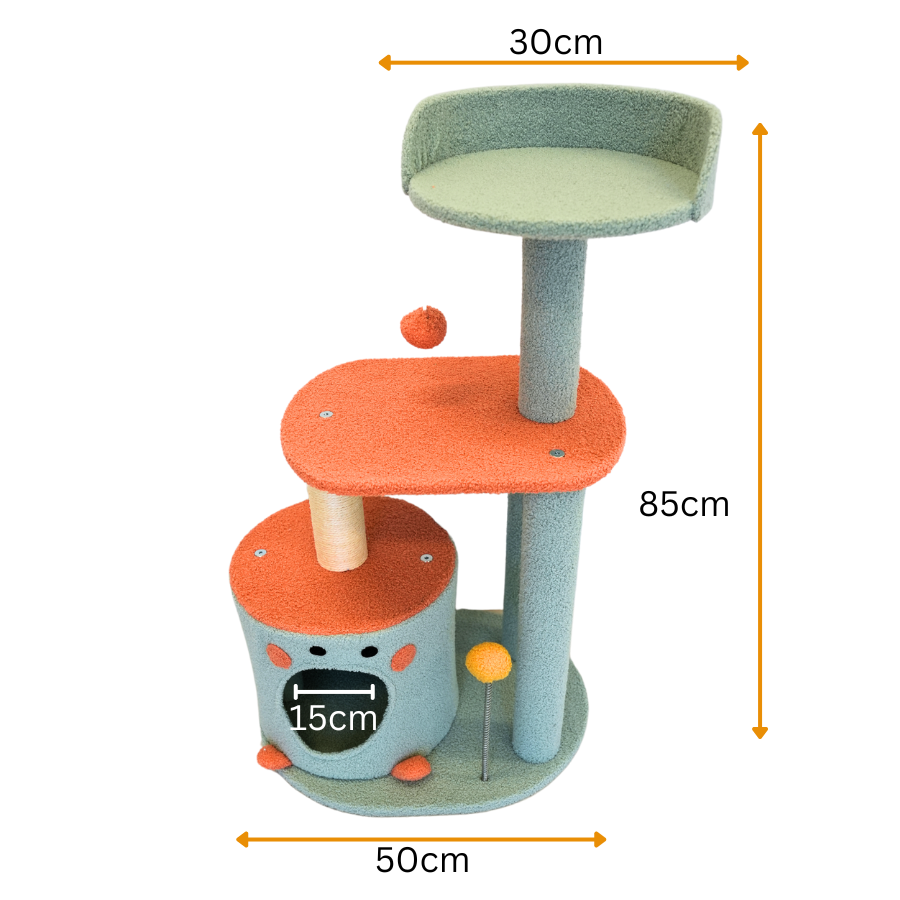 Petwiz 85cm Vivid Cat Tree Scratching Post Pole V378-PW-MF07