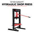 10 Ton Hydraulic Shop Press Workshop Jack Bending Stand H-Frame Tool Stand V379-10TSHPPRSS