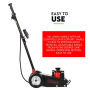 Low Profile 22 Ton Air Hydraulic Trolley Truck Jack Floor Garage Service V379-22TFLRJACK
