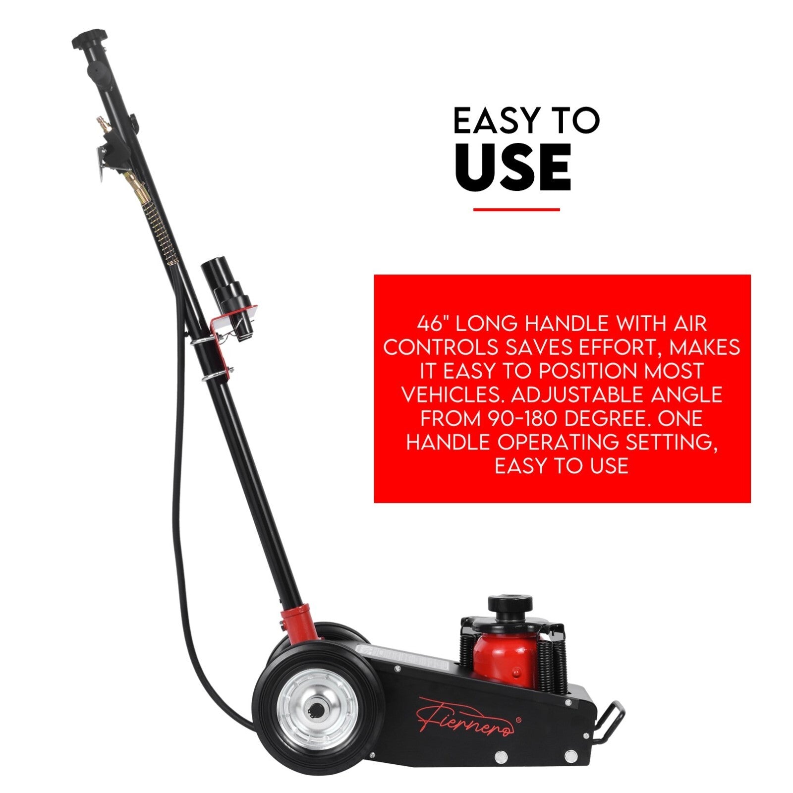 Low Profile 22 Ton Air Hydraulic Trolley Truck Jack Floor Garage Service V379-22TFLRJACK
