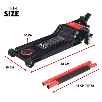 2 Ton Low Profile Trolley Jack Hydraulic Floor Car Lifter Dual Pump 70-620MM V379-2TLWPROJAC