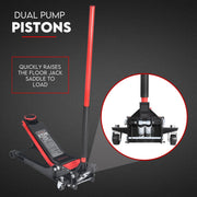 2 Ton Low Profile Trolley Jack Hydraulic Floor Car Lifter Dual Pump 70-620MM V379-2TLWPROJAC