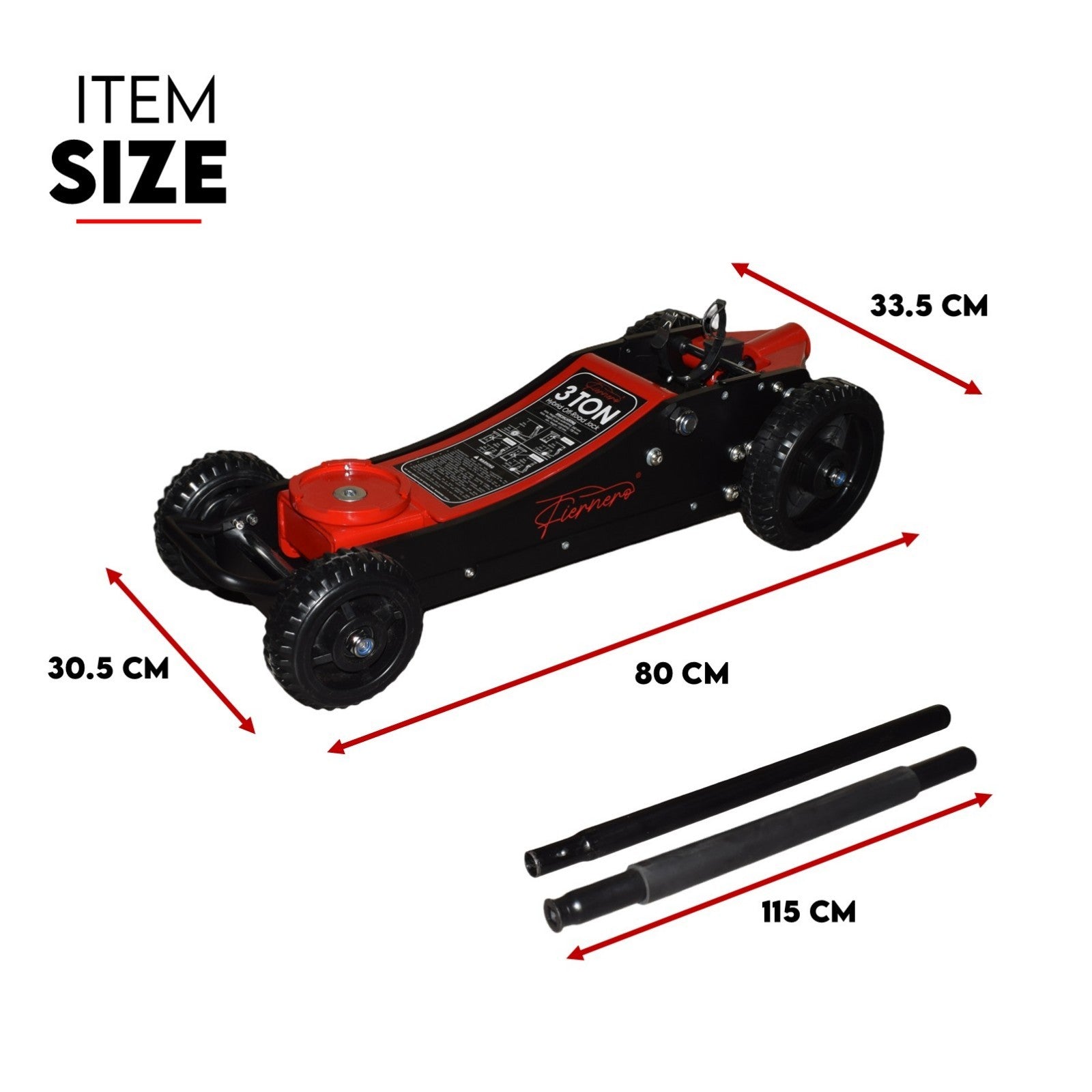 3 Ton Off Road Hydraulic Jack Floor Vehicle Quick Lift for Trucks SUVs V379-3TOFFRDJAC