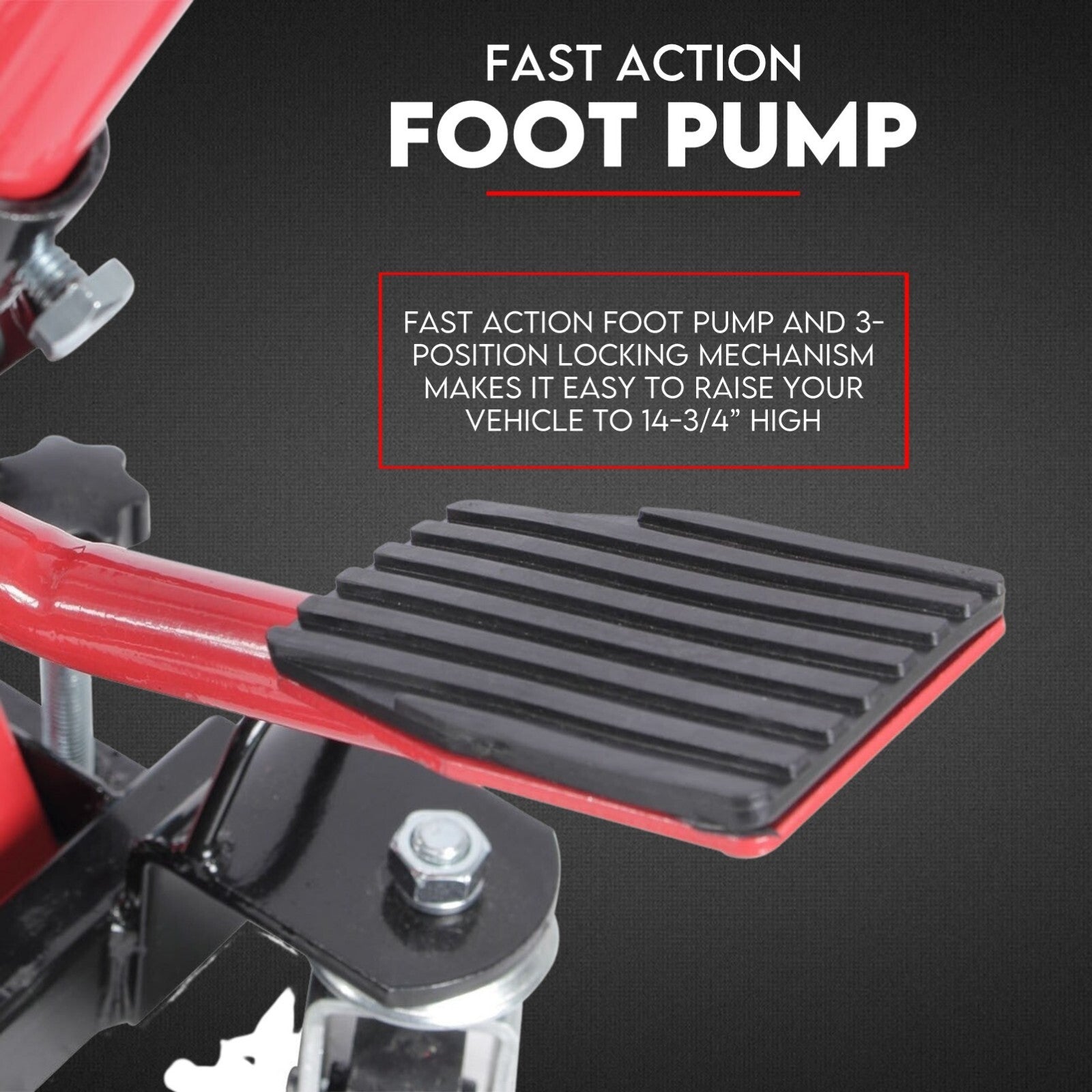 Low Profile Motorcycle ATV 680kg Motorbike Hydraulic Jack Stand Tie Down V379-ATVBIKELIF