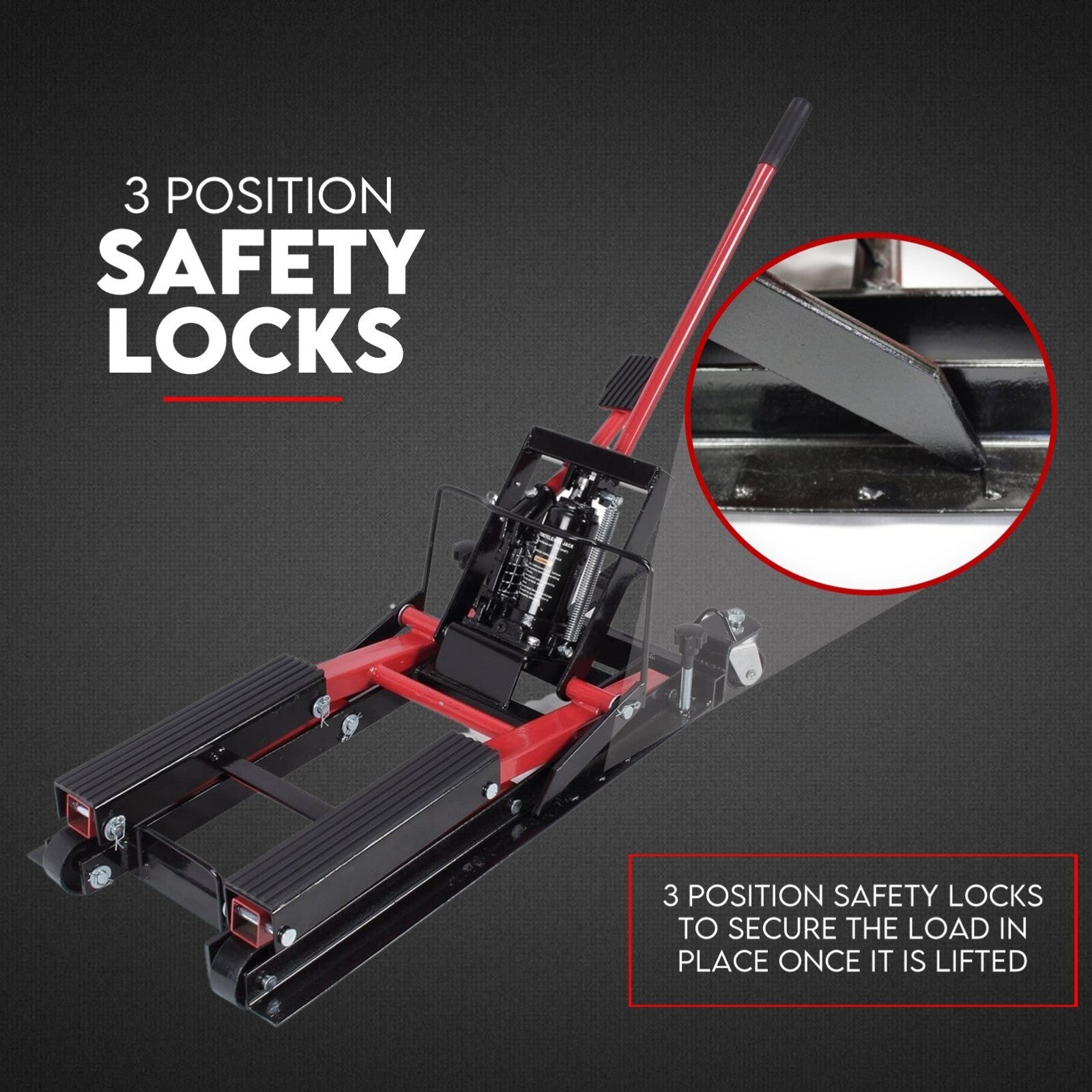 Low Profile Motorcycle ATV 680kg Motorbike Hydraulic Jack Stand Tie Down V379-ATVBIKELIF
