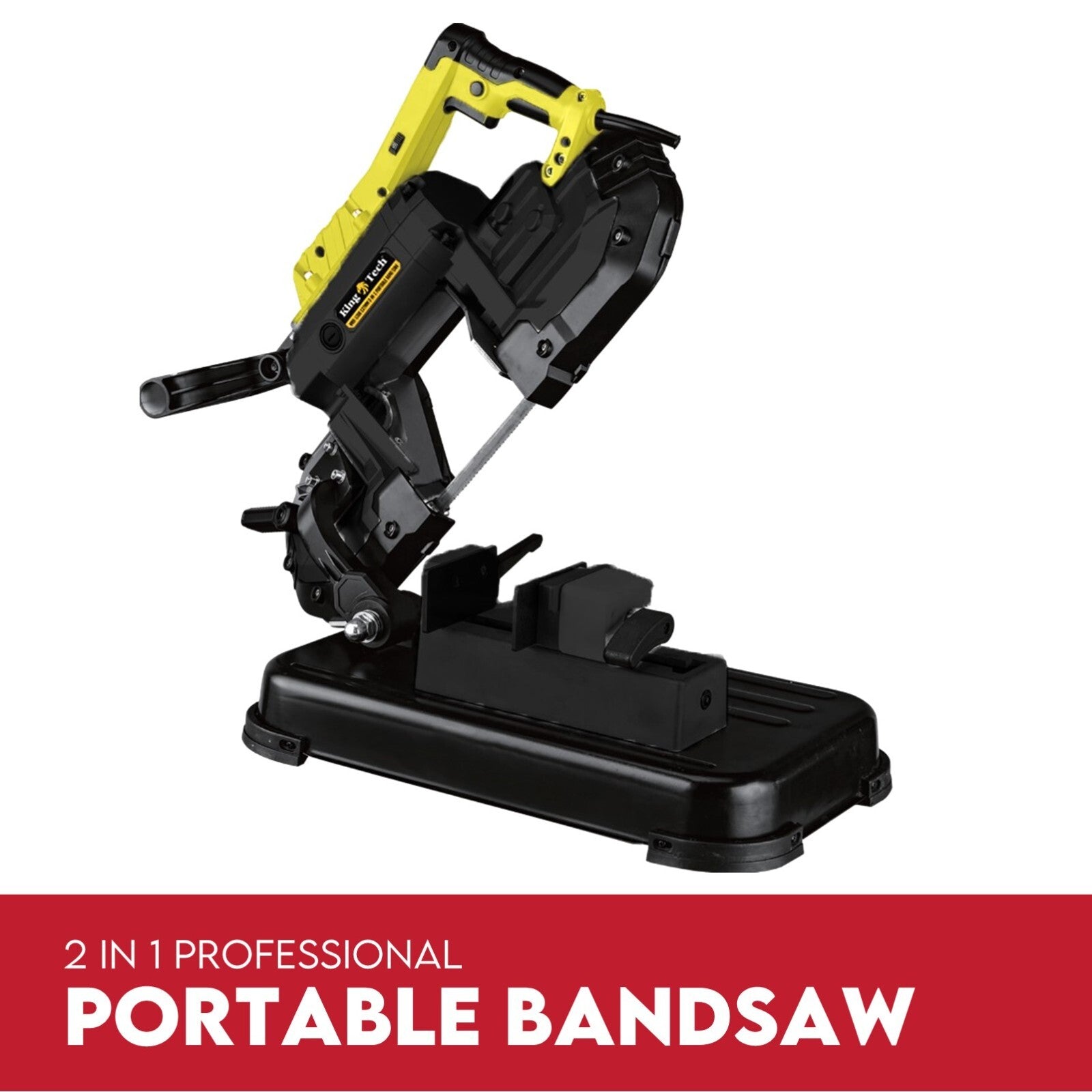 Portable Band Saw 127mm Cold Cut Metal Cut Chop Bandsaw Steel Hand Drop V379-BANDSAW114