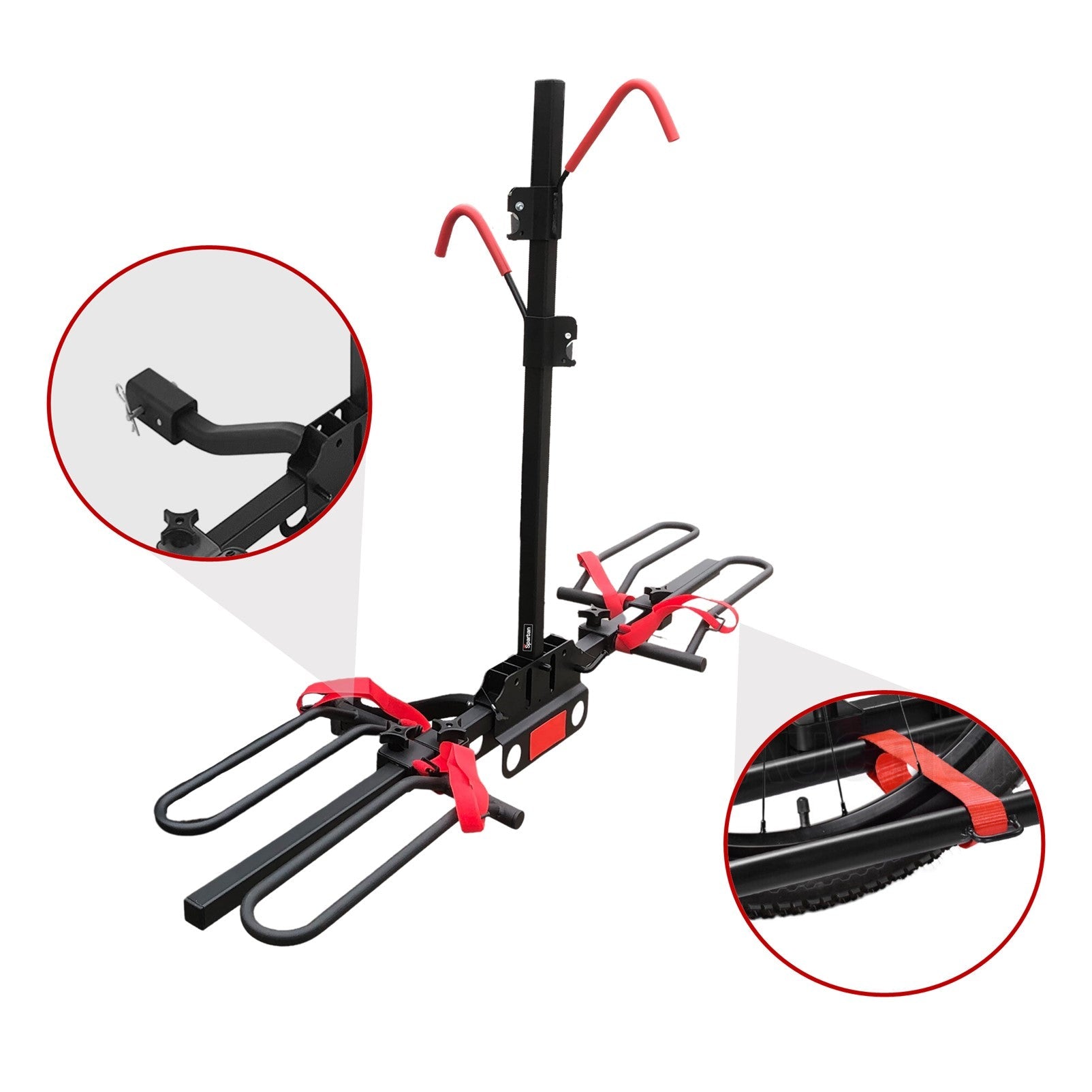 2 E Bike Rack Bicycle Carrier Hitch Rear Platform for Car SUV Foldable 2 Inch V379-BKECARBC20