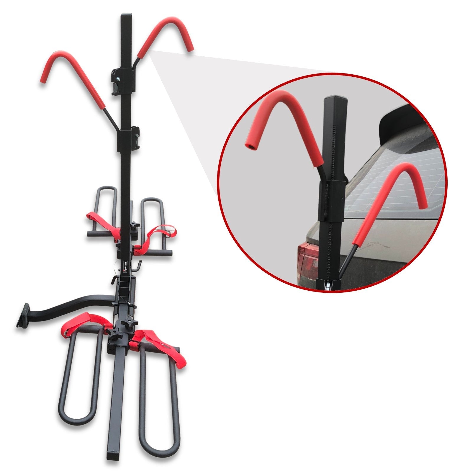2 E Bike Rack Bicycle Carrier Hitch Rear Platform for Car SUV Foldable 2 Inch V379-BKECARBC20