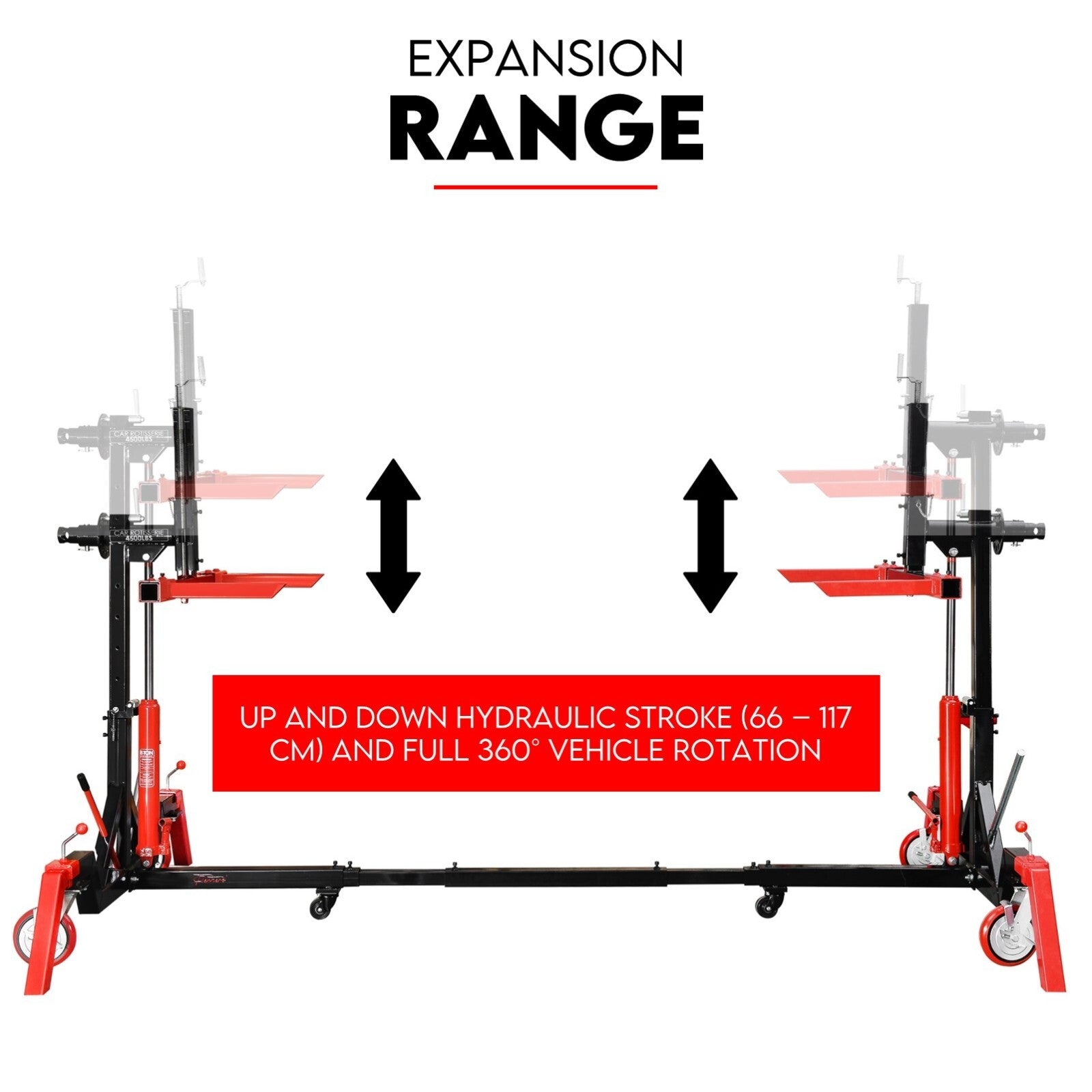 Car Rotisserie Heavy Duty 4500LBS Auto Boat Frame Body Repair Restoration V379-CAROTISR45