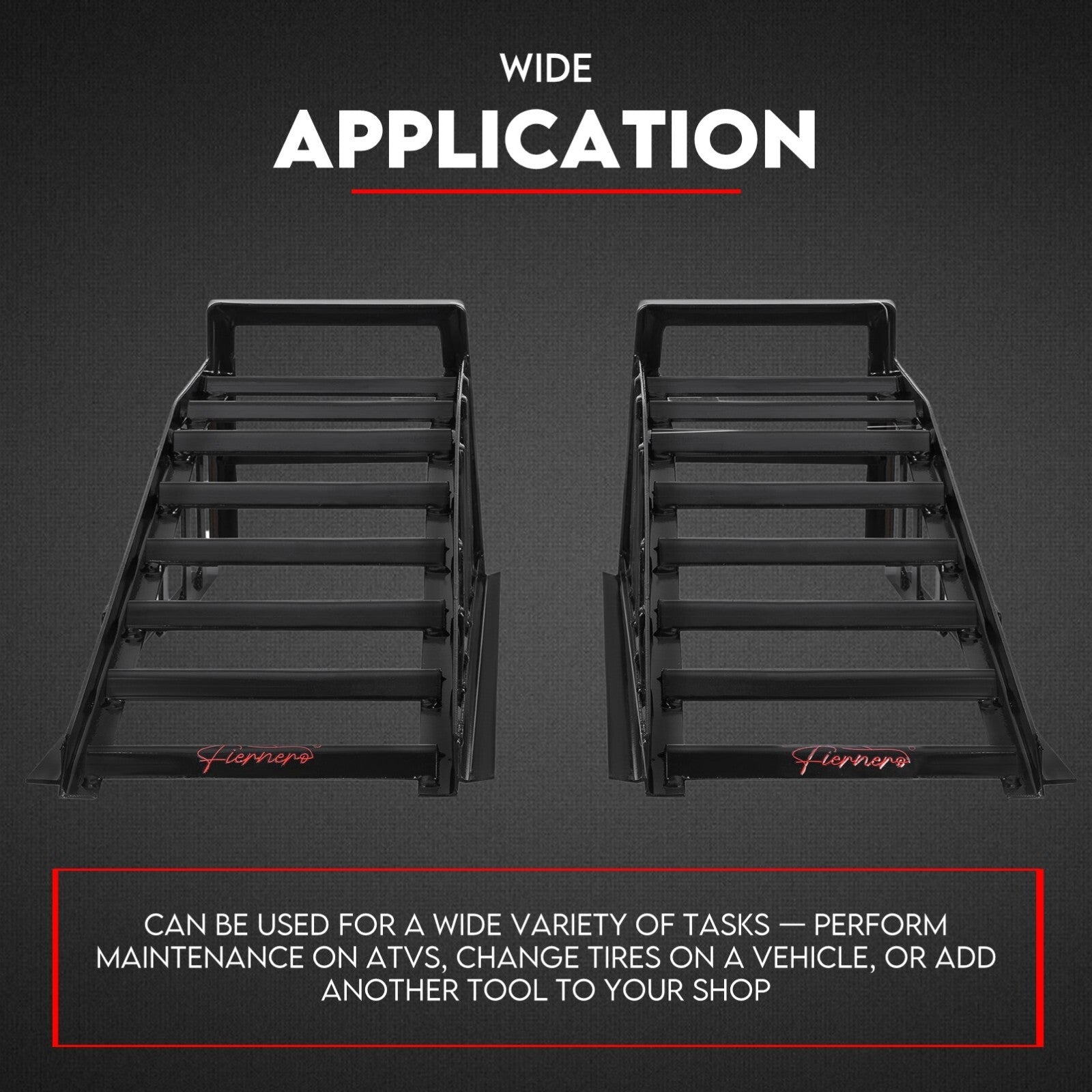Heavy Duty Car Ramp Set 2000kg Low Profile Car Service Ramps 2x V379-CARRAMPPAI