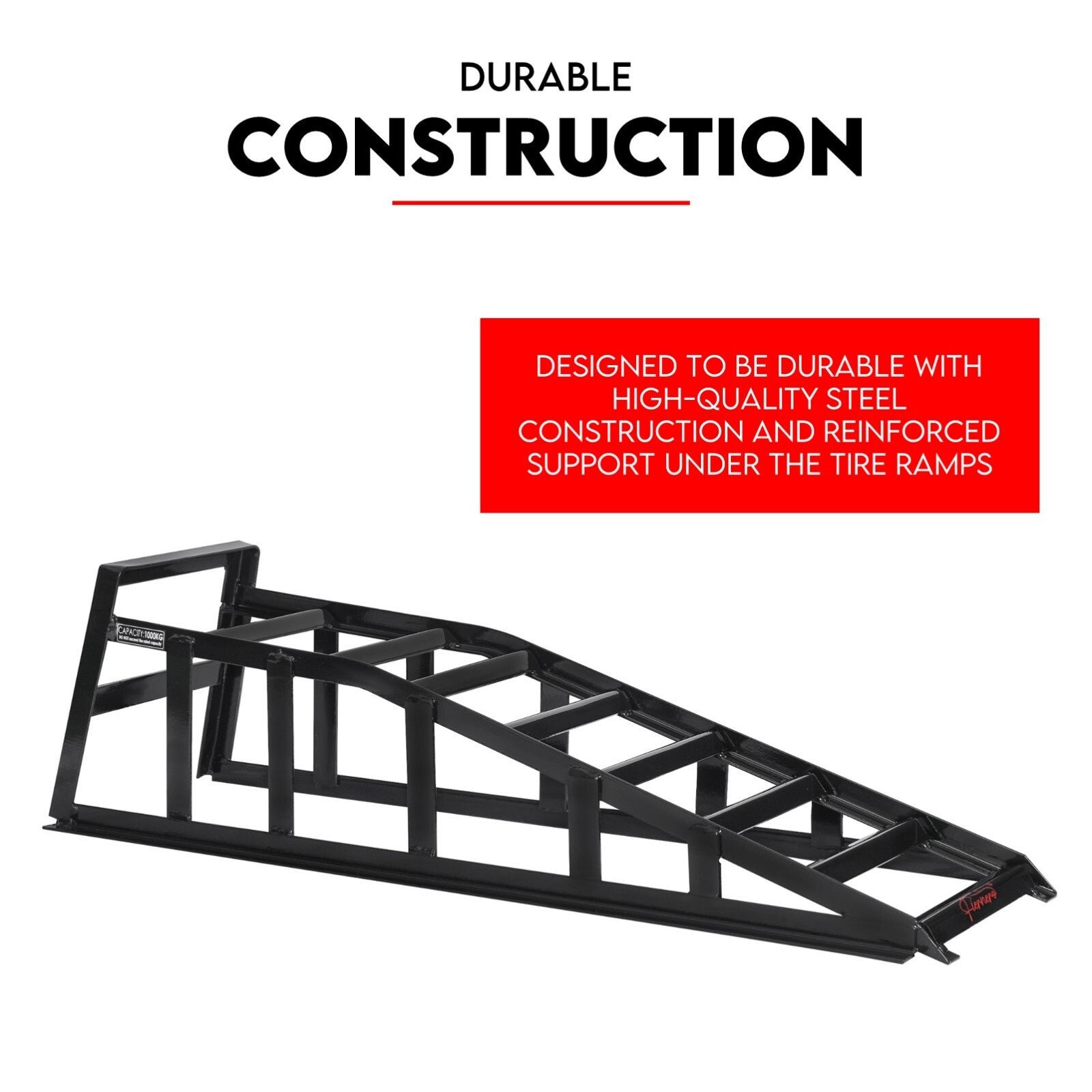 Heavy Duty Car Ramp Set 2000kg Low Profile Car Service Ramps 2x V379-CARRAMPPAI