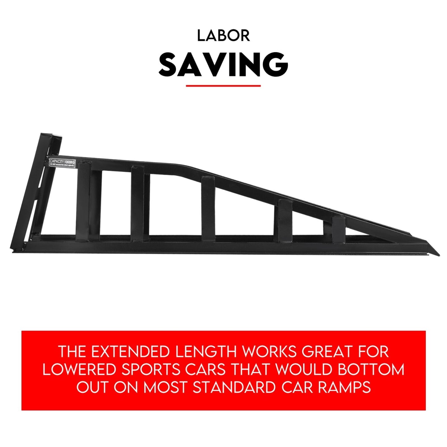 Heavy Duty Car Ramp Set 2000kg Low Profile Car Service Ramps 2x V379-CARRAMPPAI