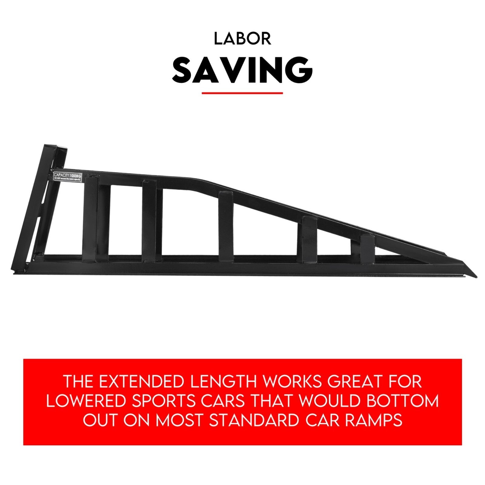 Heavy Duty Car Ramp Set 2000kg Low Profile Car Service Ramps 2x V379-CARRAMPPAI
