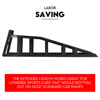 Heavy Duty Car Ramp Set 2000kg Low Profile Car Service Ramps 2x V379-CARRAMPPAI