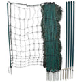 Electric Chicken Netting 60m x 115cm Green Double Prong Poultry Mesh Fence V379-CHICKNET60
