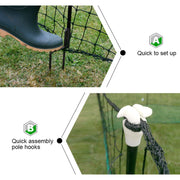 Electric Chicken Netting 60m x 115cm Green Double Prong Poultry Mesh Fence V379-CHICKNET60