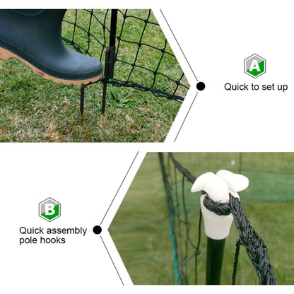 Electric Chicken Netting 60m x 115cm Green Double Prong Poultry Mesh Fence V379-CHICKNET60