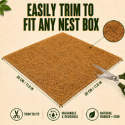 10 Piece Chicken Nest Box Liners Soft Cushions Hen Laying Coop Nest Pads Poultry