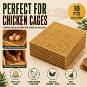 10 Piece Chicken Nest Box Liners Soft Cushions Hen Laying Coop Nest Pads Poultry
