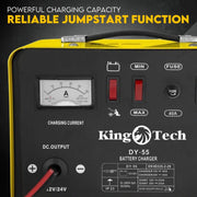 Kingtech 2in1 Battery Charger Jump Starter New Dual Heavy Duty Car Charger 40Amp V379-CHRGERDY155001