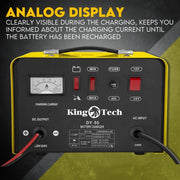 Kingtech 2in1 Battery Charger Jump Starter New Dual Heavy Duty Car Charger 40Amp V379-CHRGERDY155001
