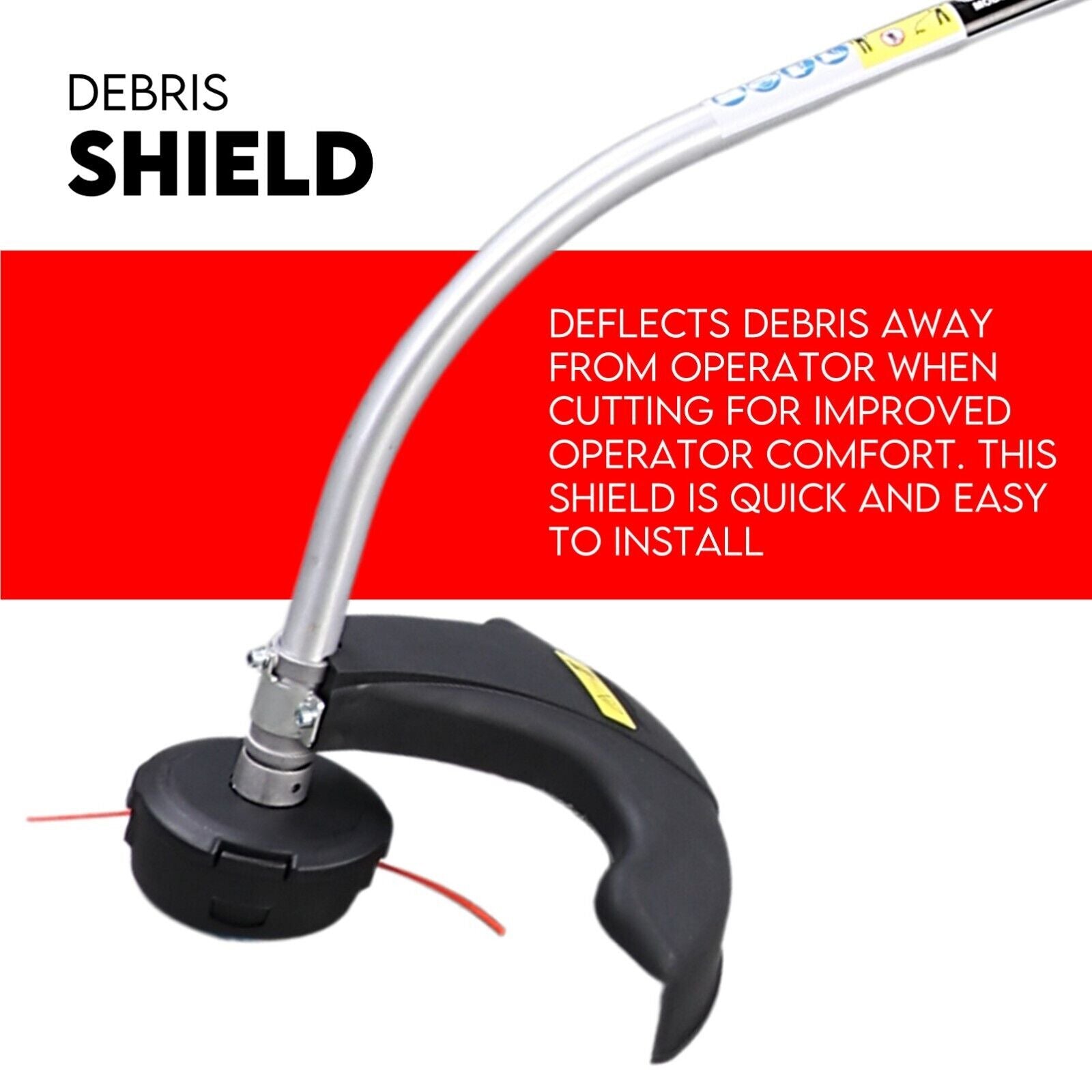 4 STROKE Curved Split Shaft Line Trimmer Garden Lawn Whipper Snipper V379-CRVDSNIP431004