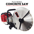 Petrol Demolition Saw 75CC Concrete Cut Off Wet Demo Road Cutter Brick 350MM V379-CUTOFSAW052001