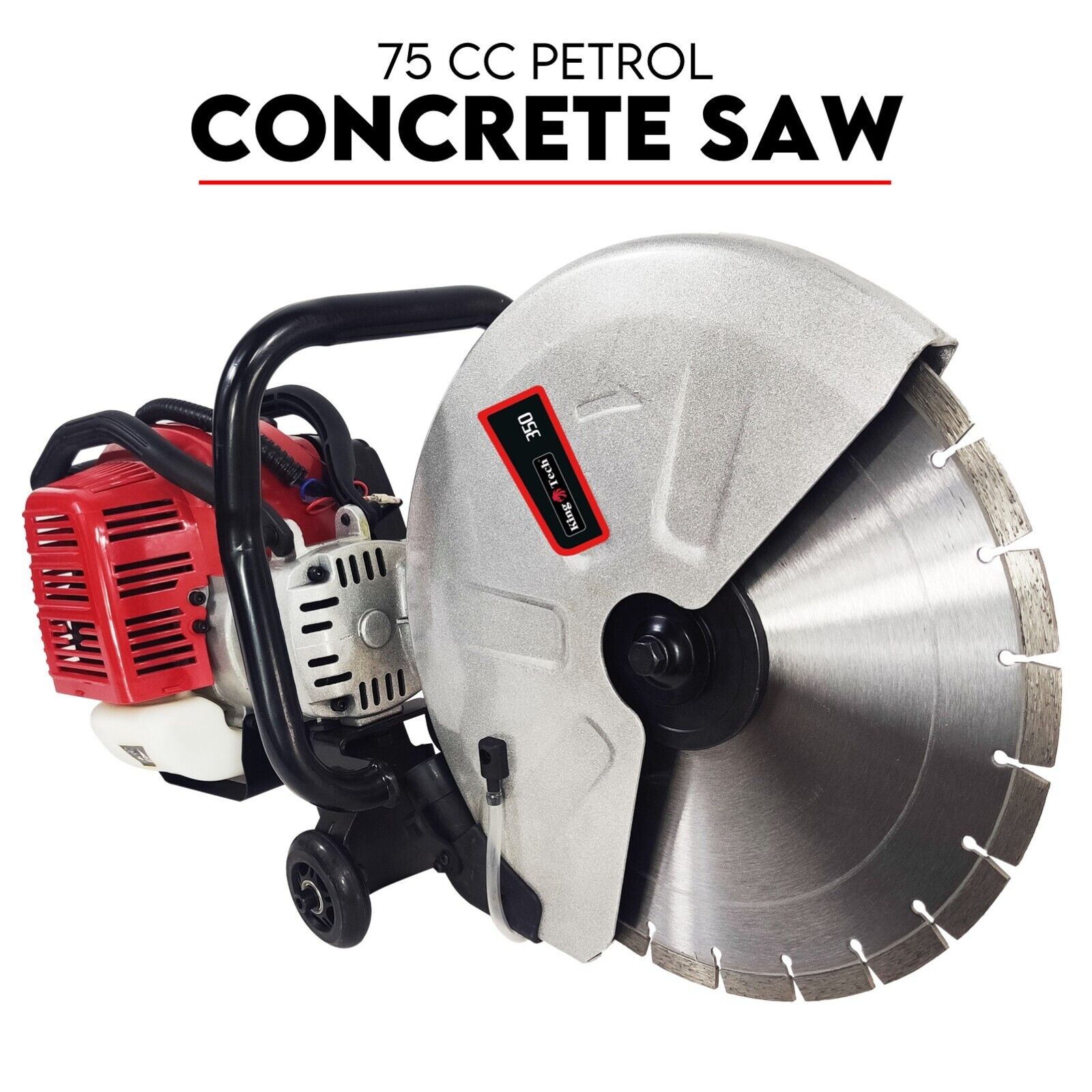 Petrol Demolition Saw 75CC Concrete Cut Off Wet Demo Road Cutter Brick 350MM V379-CUTOFSAW052001