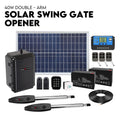 Full Solar Automatic 40W Double Swing Gate Opener Remote Keypad Control V379-DBLESOLAR0