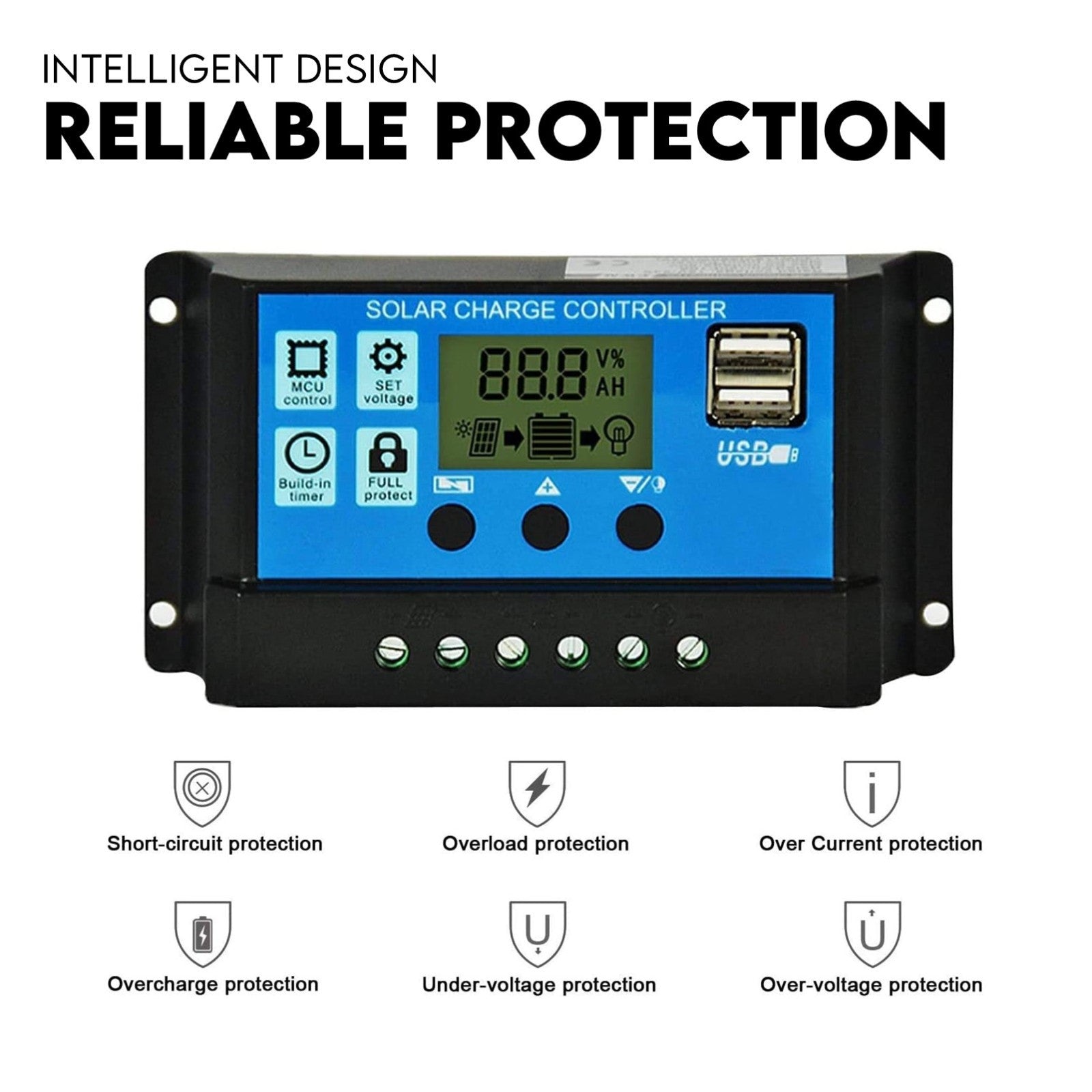 Full Solar Automatic 40W Double Swing Gate Opener Remote Keypad Control V379-DBLESOLAR0