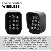 Full Solar Automatic 40W Double Swing Gate Opener Remote Keypad Control V379-DBLESOLAR0