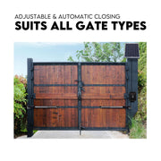 Full Solar Automatic 40W Double Swing Gate Opener Remote Keypad Control V379-DBLESOLAR0