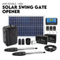 Double Swing Gate Opener Automatic Full Solar Power Kit Remote Control V379-DBLESOLARSET05