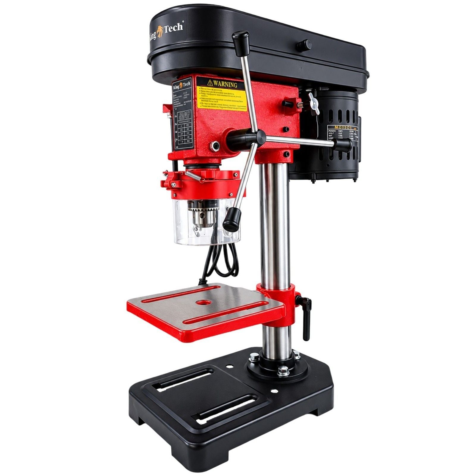 King Tech 450W Drill Press Pedestal Benchtop Bench Stand Pillar 5 Variable Speed