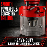 King Tech 450W Drill Press Pedestal Benchtop Bench Stand Pillar 5 Variable Speed