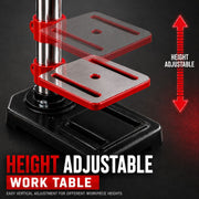 King Tech 450W Drill Press Pedestal Benchtop Bench Stand Pillar 5 Variable Speed