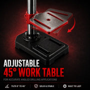 King Tech 450W Drill Press Pedestal Benchtop Bench Stand Pillar 5 Variable Speed
