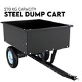 270kg Steel Dump Cart for Ride on Mower ATV Metal Garden Trailer V379-DUMPCART27
